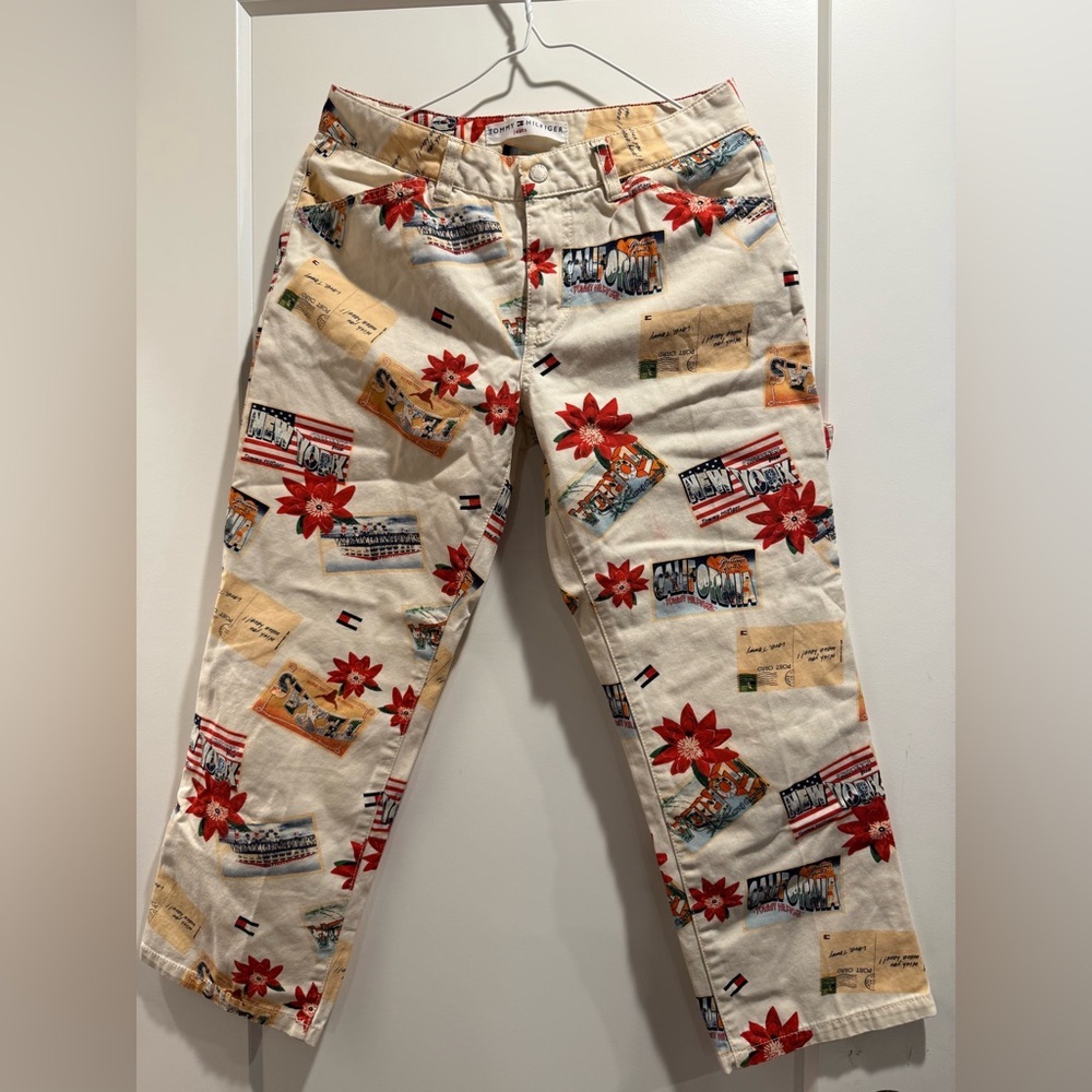 Tommy‎ Hilfiger Postage Print Vintage Capris